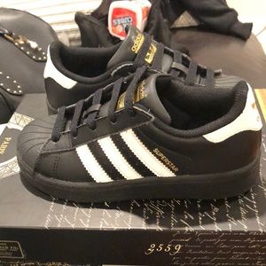 Kids size 12 Adidas Superstar sneakers